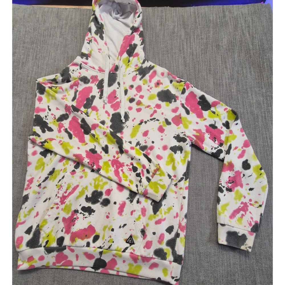 American Stitch 1983 splatter hoodie sweatshirt unisex M multicolored Cotton